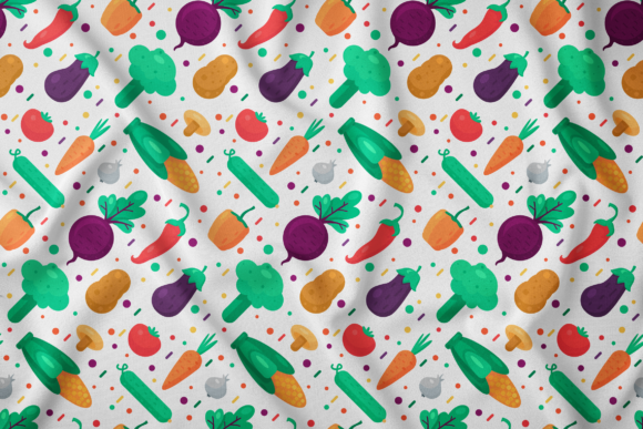 Bringing Freshness to Design with an Organic Vegetable Food Seamless Pattern