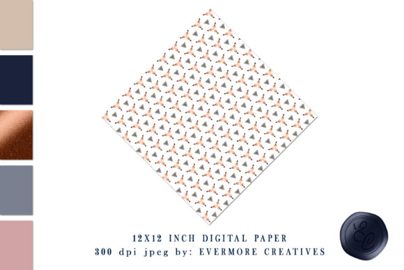 Elevate Your Designs with Copper Triangle Geometric Digital Paper