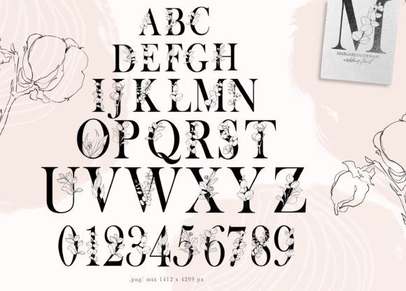 Evaluating the Floral Alphabet Clipart - 37 Png Files for Professional and Personal Design Projects