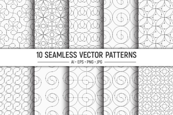 Integrating 10 Outline Seamless Geometric Patterns into Professional Design Workflows