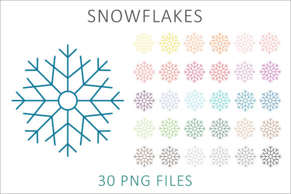Integrating Snowflakes Clip Art PNG - 08 into Professional Winter Design Workflows