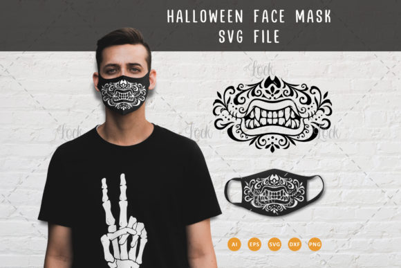 Unleashing Creativity with a Halloween Sugar Skull Face Mask Digital Bundle