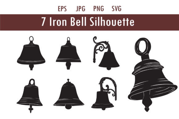 Unlock Creative Potential with the Iron Bell Silhouette Bundle for Professional and Personal Projects