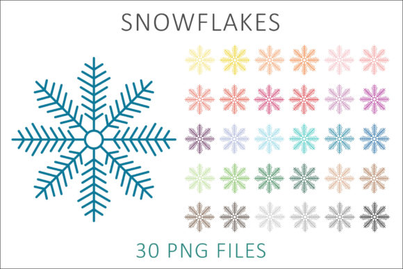 Unlocking Winter Creativity with Snowflakes Clip Art PNG - 07