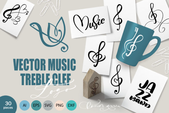 Vector Music Treble Clef Logo: Design Essentials