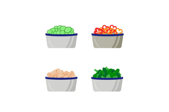Why the Cut Vegetables in Plates Flat Color Set Is Essential for Modern Visual Storytelling